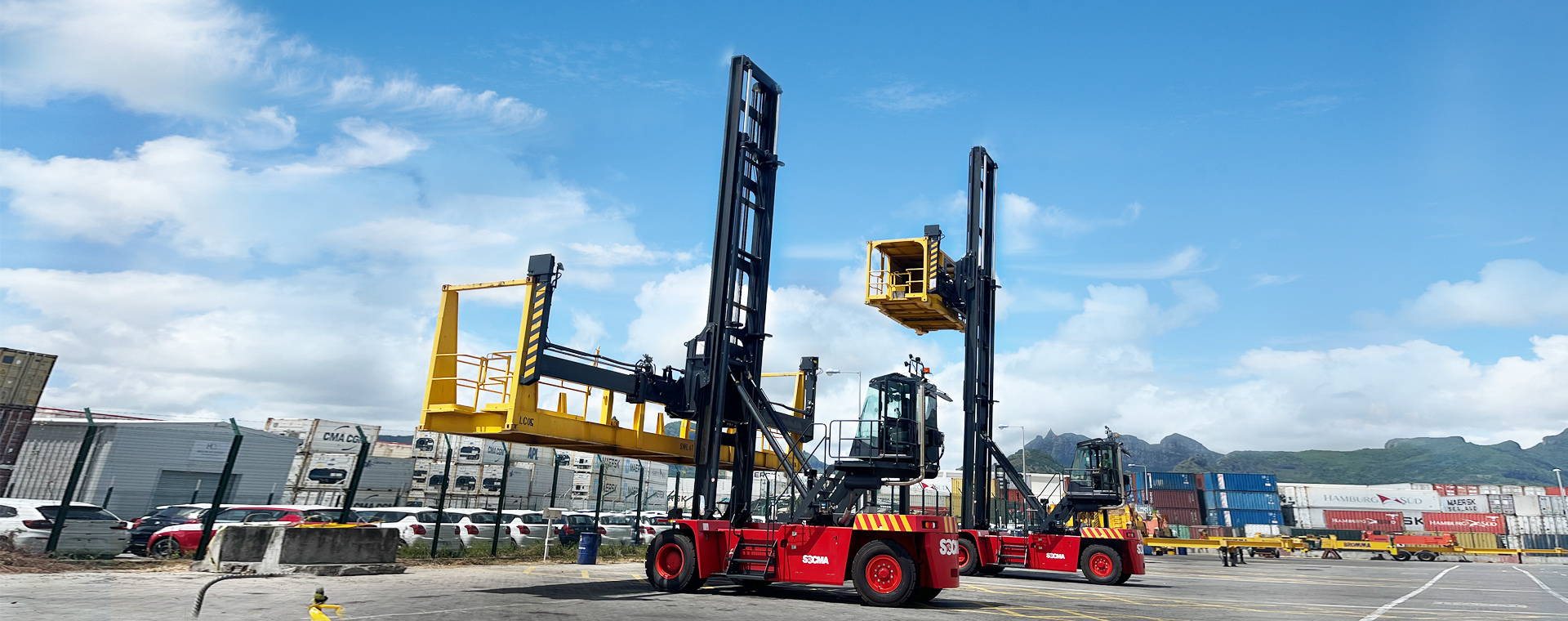 SOCMA Leere Container Handler stärken die globale Logistik